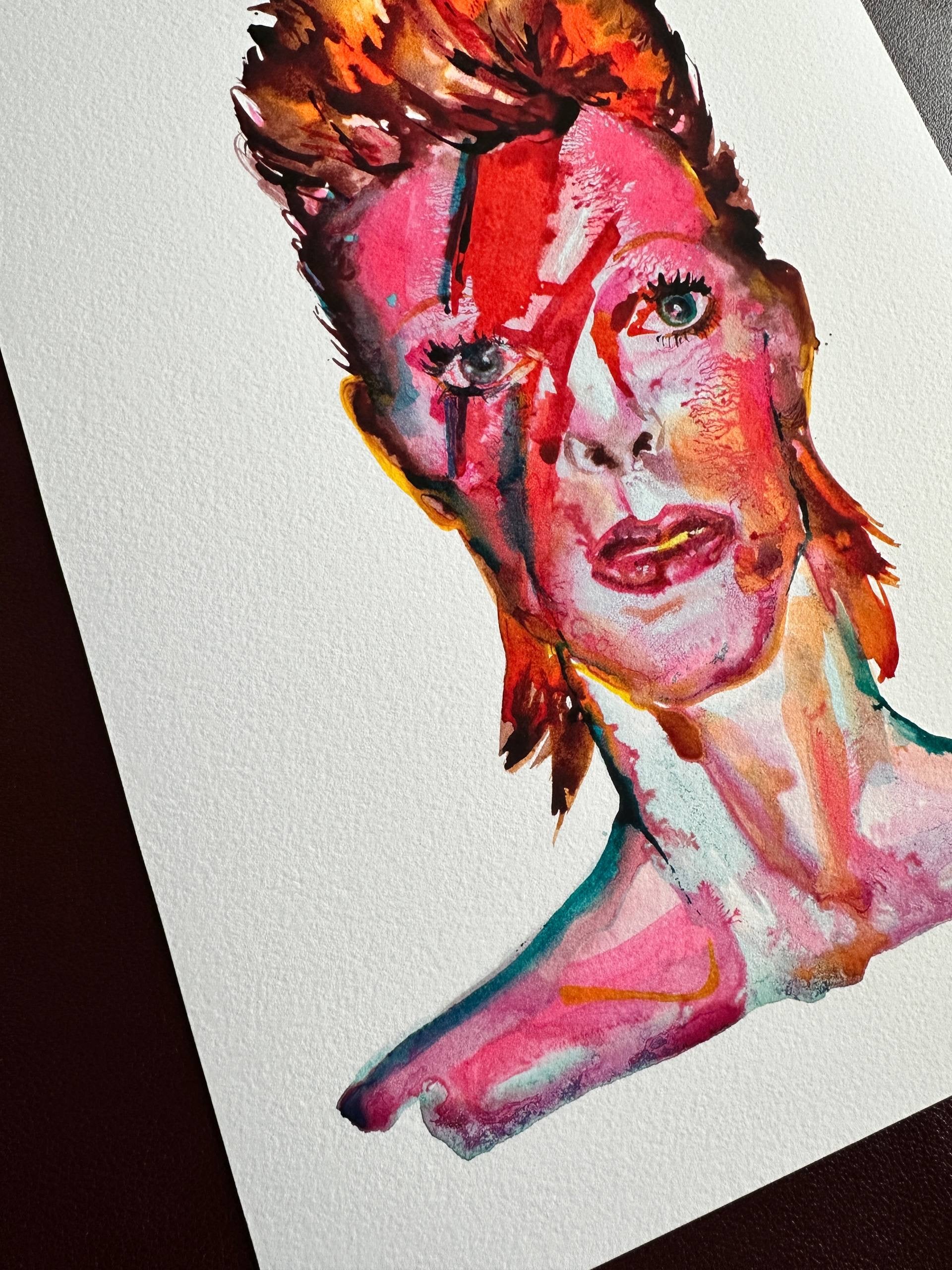 "ALADDIN SANE" fine art print (A4)