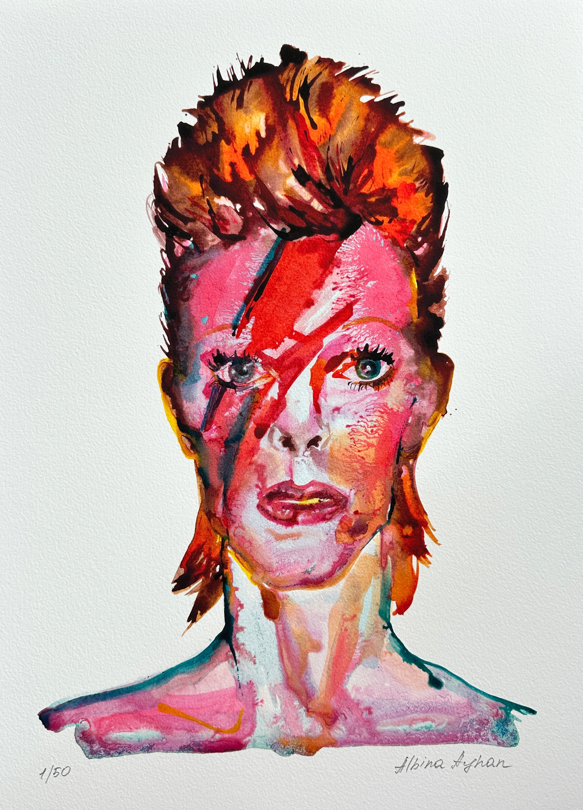 "Aladdin Sane" fine art print (limited edition)
